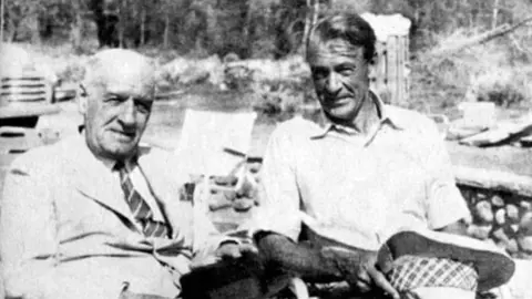 Ortega y Gasset y Gary Cooper (Fuente: Fundaci&oacute;n Ortega y Gasset - Mara&ntilde;&oacute;n)